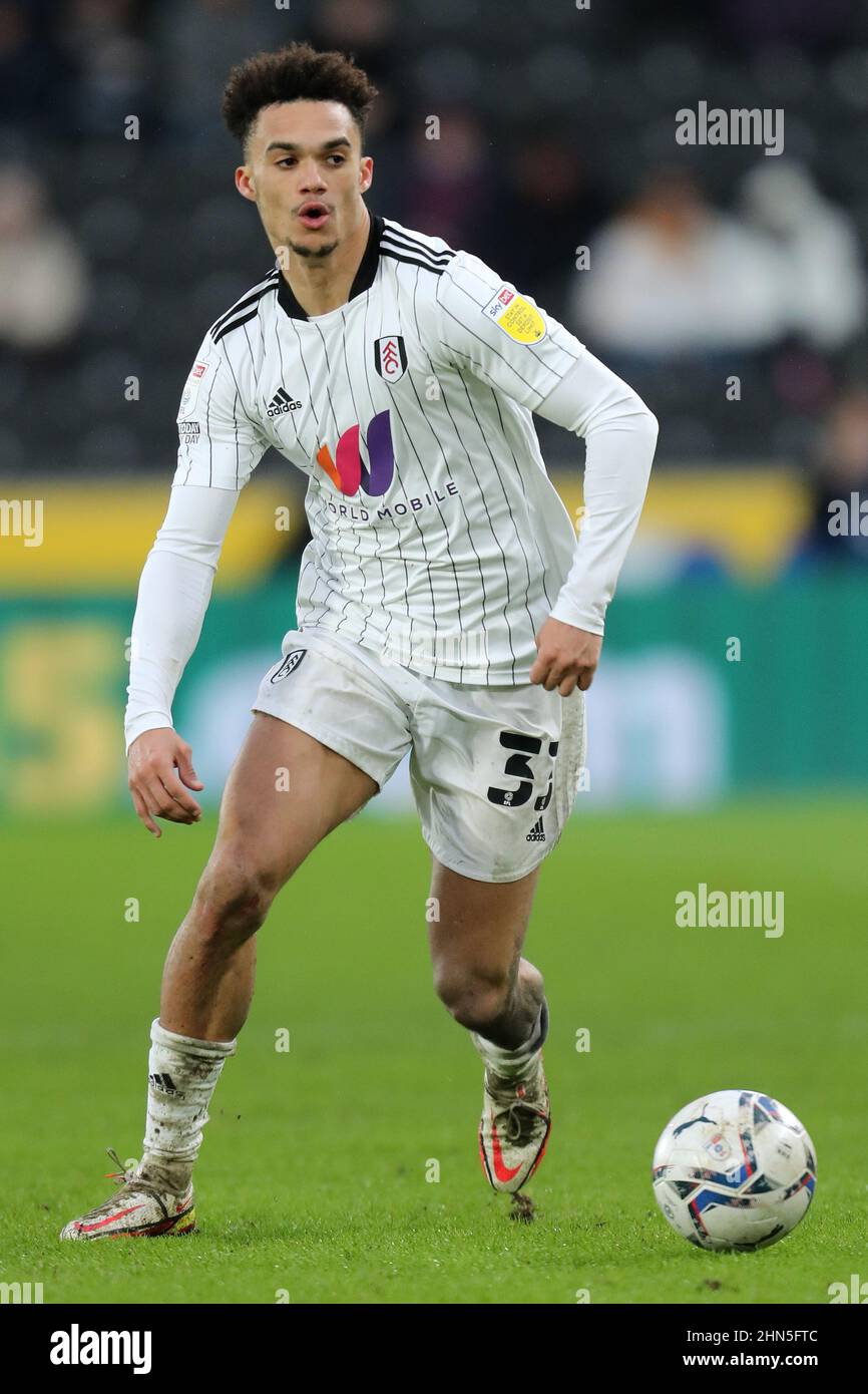 Antonee Robinson of Fulham FC battles for possession against News Photo  - Getty Images