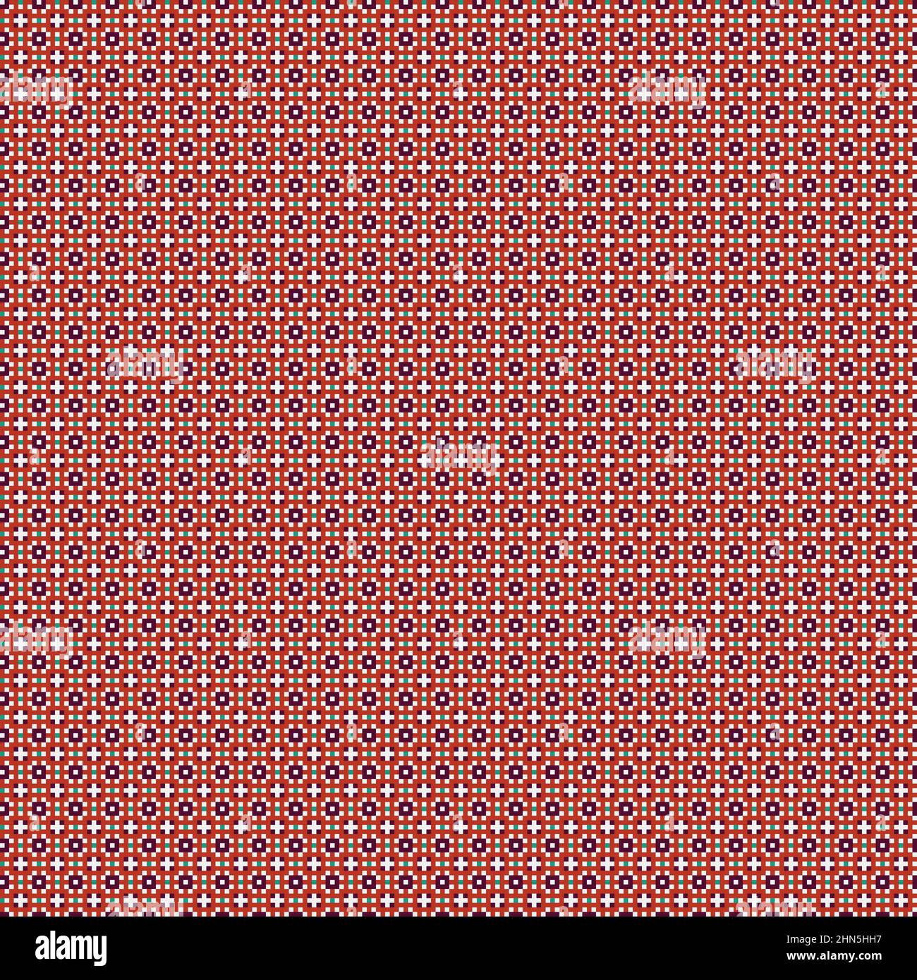 Abstract Cross-Pattern Dotted generative computational art illustration ...