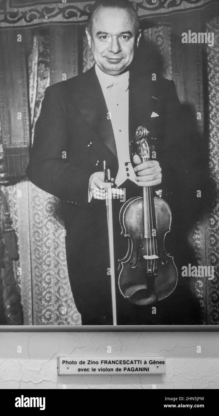 La Ciotat (Bouches-du-Rhône,France) : Violonist Zino FRANCESCATI (1902 Marseille -1991 La Ciotat) Stock Photo
