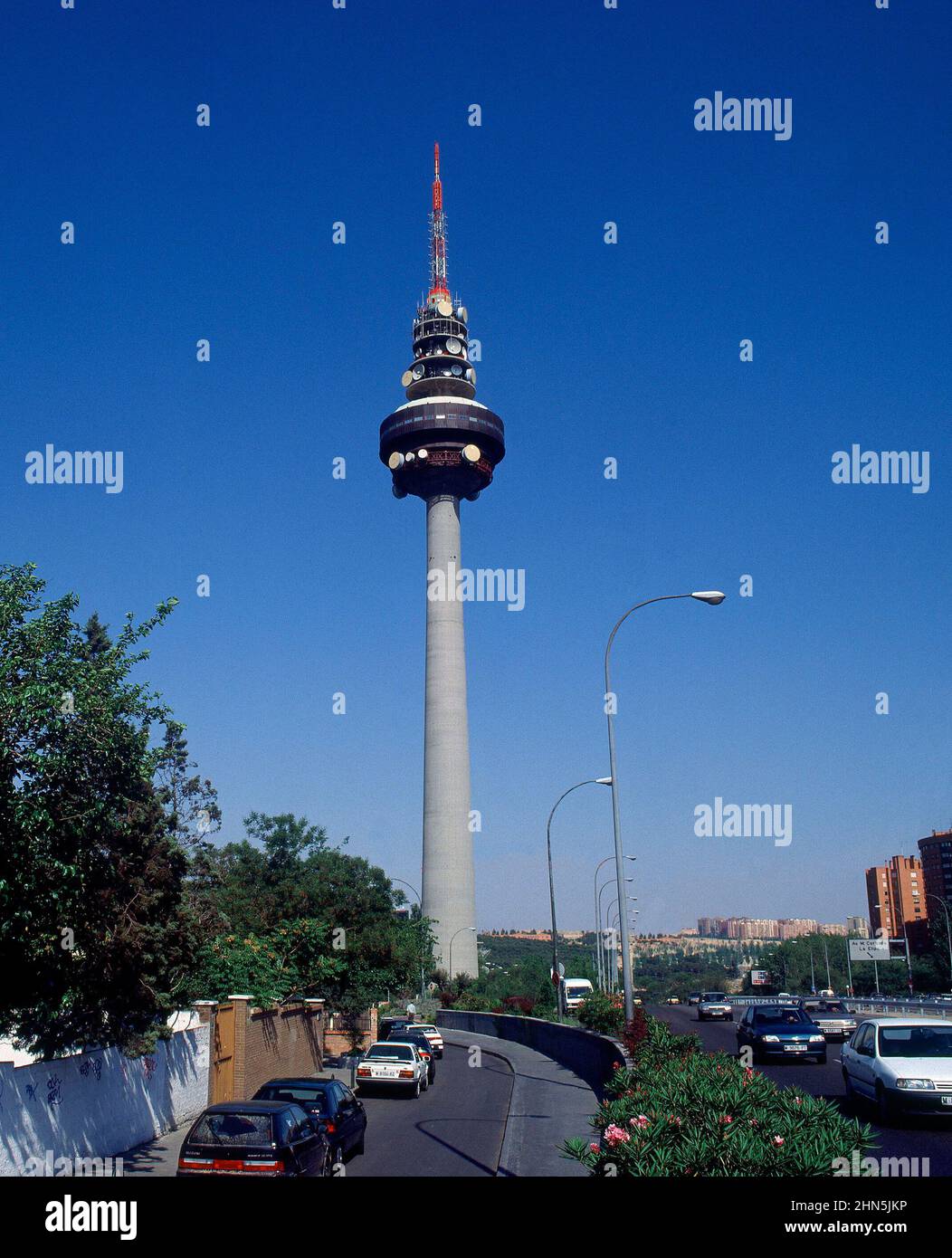 EXTERIOR-VISTA DEL EDIFICIO DEL "PIRULI". Location: RADIO TELEVISION ESP.  MADRID. SPAIN Stock Photo - Alamy