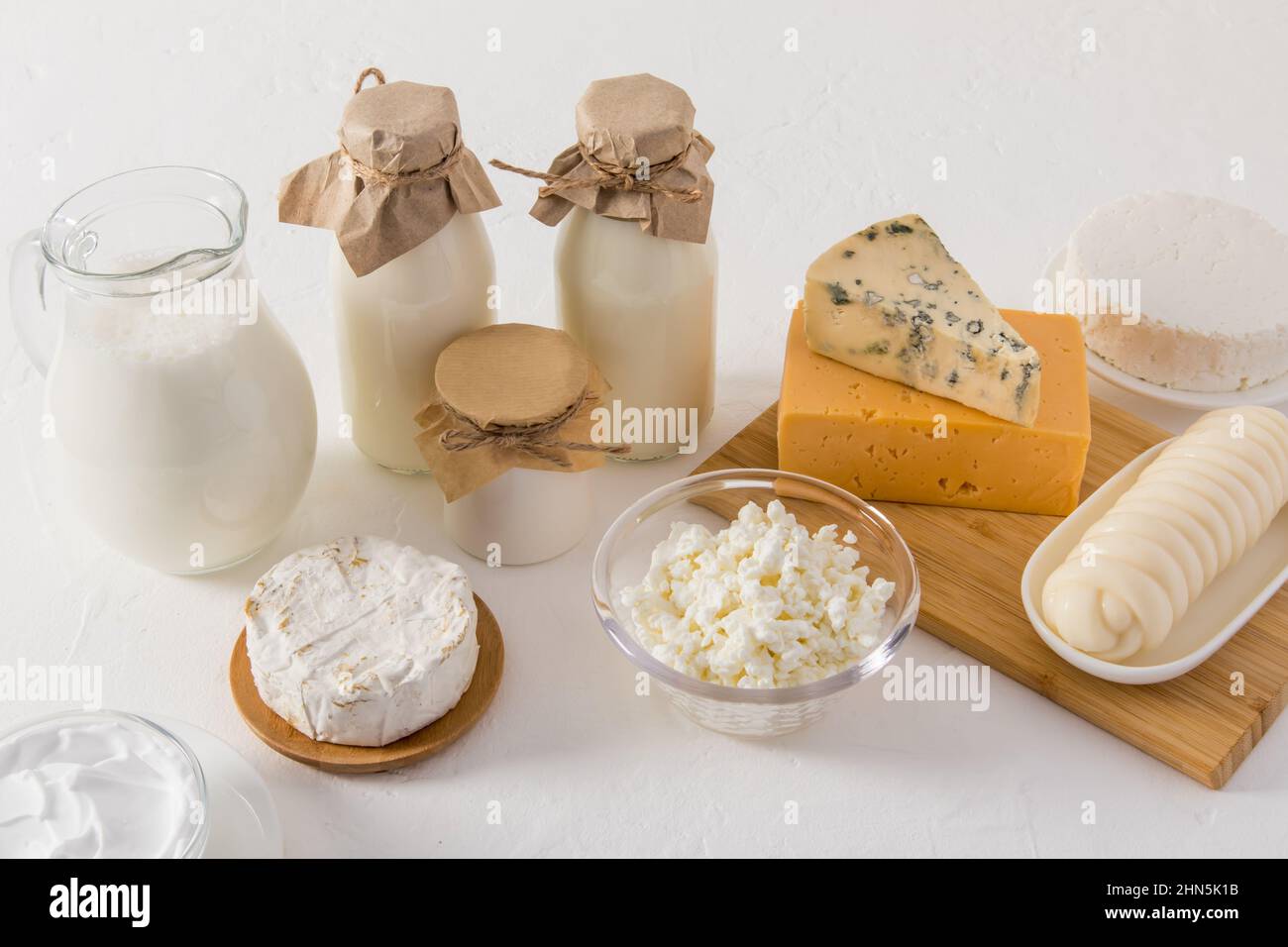 fresh dairy homemade natural products for daily consumption. milk