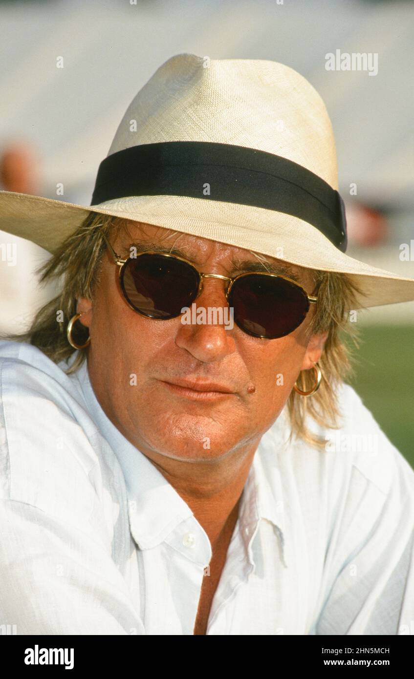 Rod Stewart, Cartier Polo, Smiths Lawn, UK 28th July 1994. Stock Photo