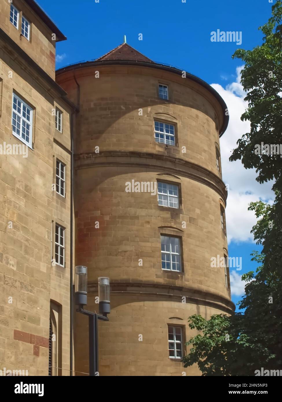 Big old castle in Stuttgart in Germany Stock Photo - Alamy