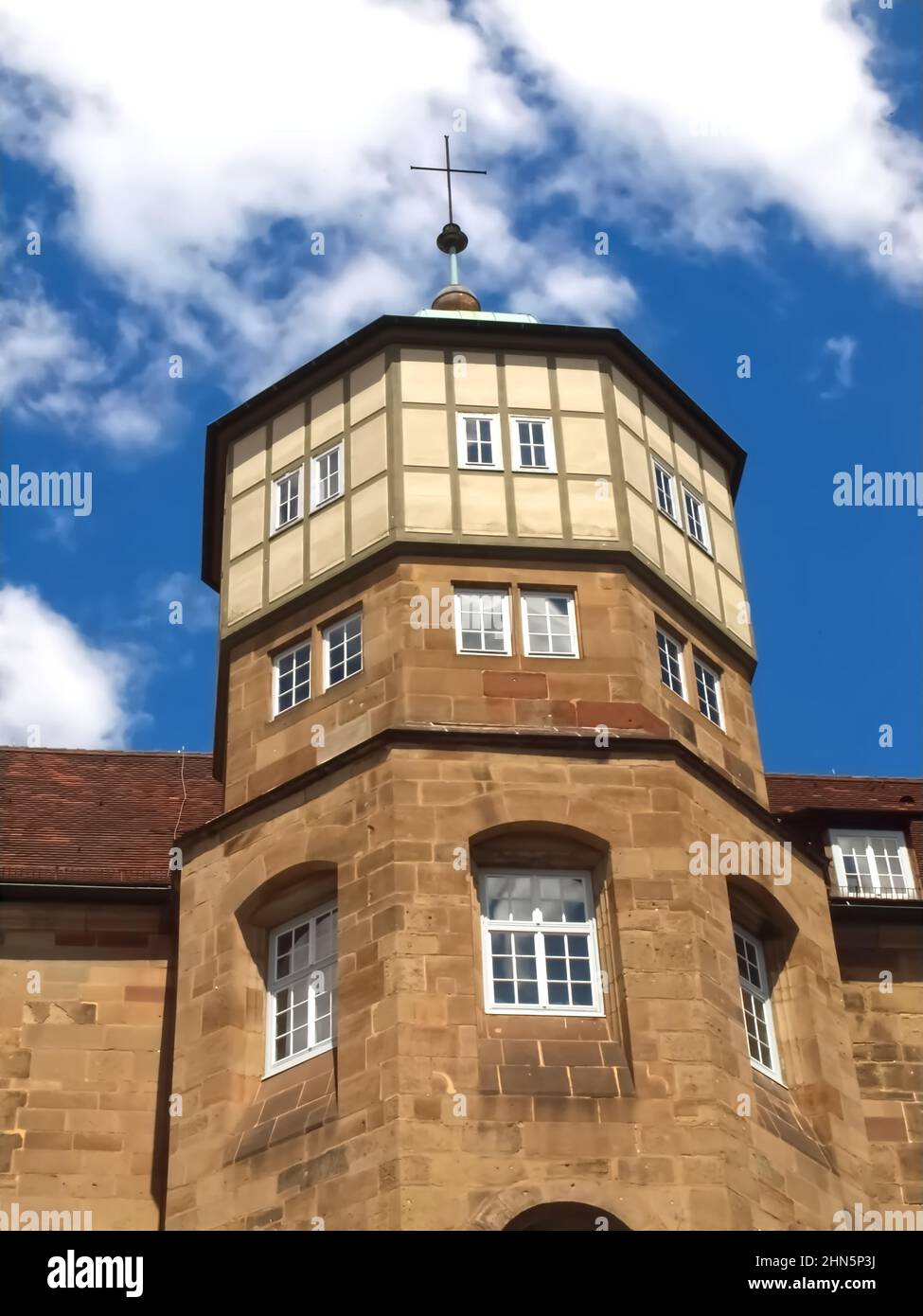Big old castle in Stuttgart in Germany Stock Photo - Alamy