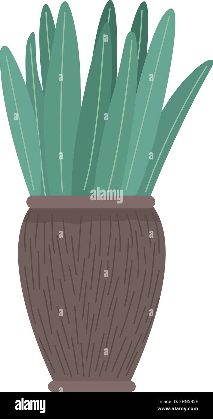 houseplant in clay pot Stock Vector Image & Art - Alamy
