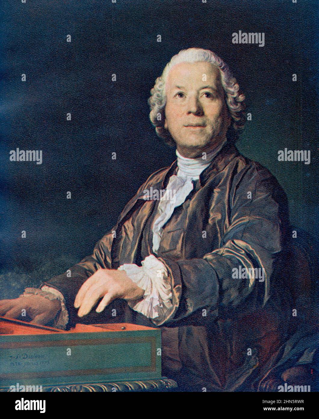 Christoph Willibald (Ritter von) Gluck , 1714 – 1787.  Composer of Italian and French opera in the early classical period.  From The Golden Age of Vienna, published 1948. Stock Photo