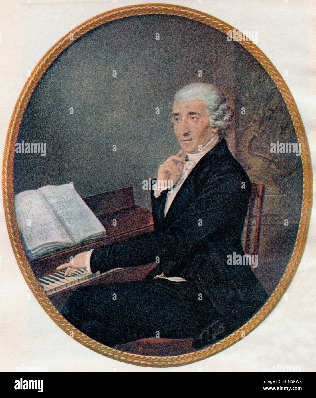 Franz Joseph Haydn, 1732 – 1809. Austrian composer of the Classical period.  From The Golden Age of Vienna, published 1948. Stock Photo