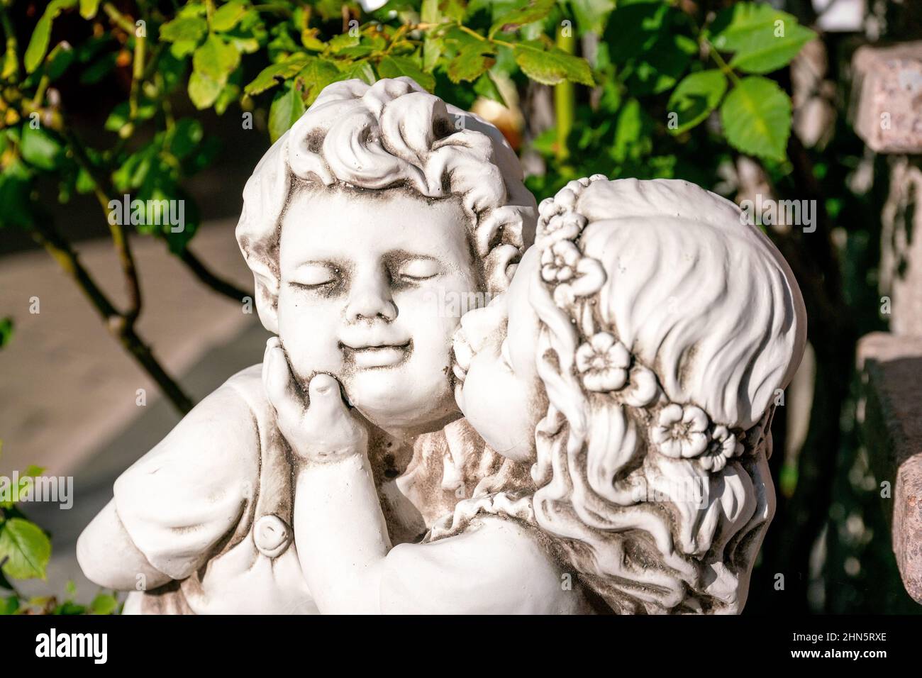Boy kissing girl on cheek hires stock photography and images Alamy