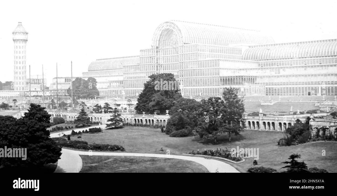 Crystal Palace, Sydenham, London, Victorian period Stock Photo
