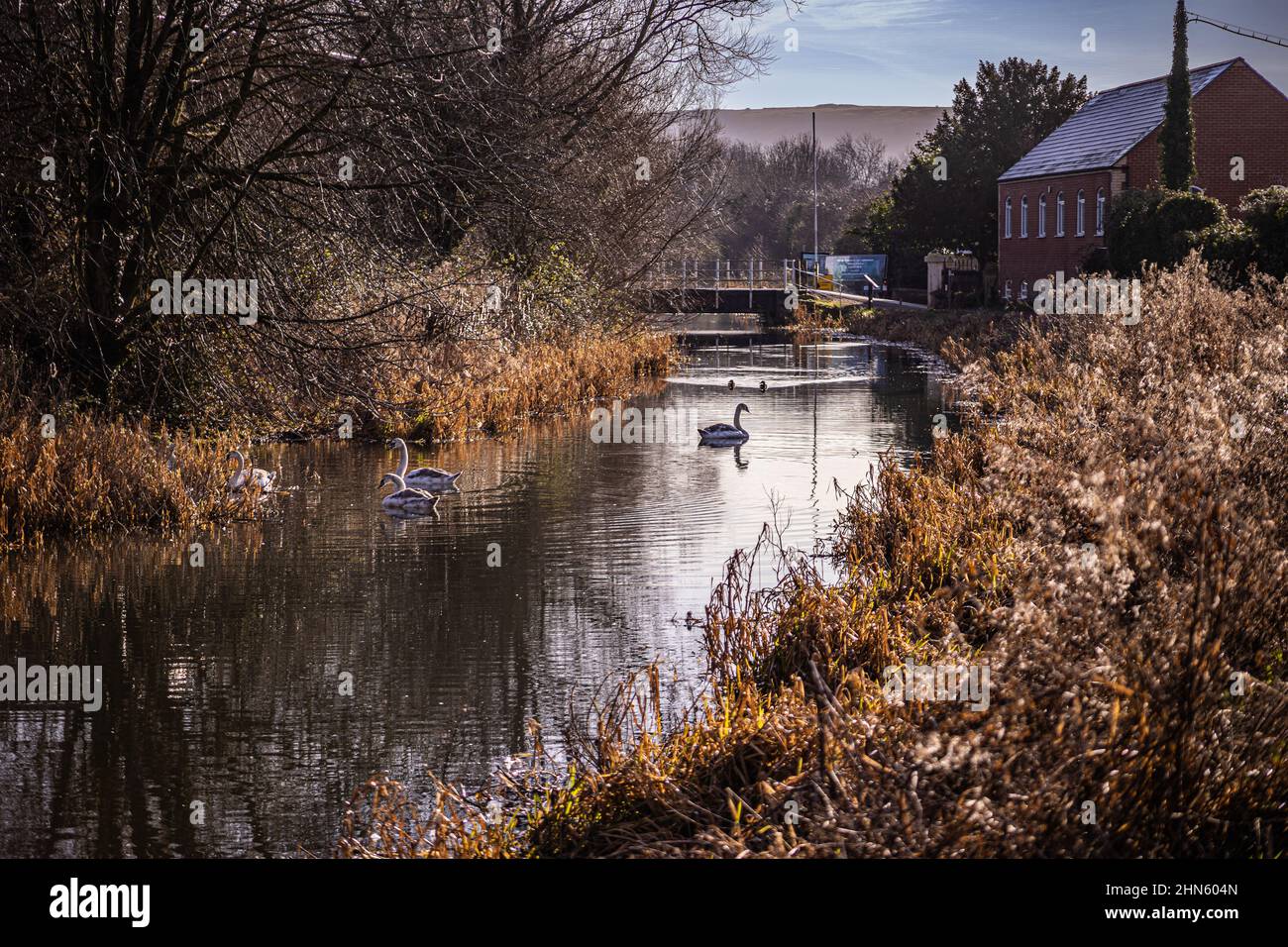 Thames and Severn way, Stonehouse, UK Stock Photo