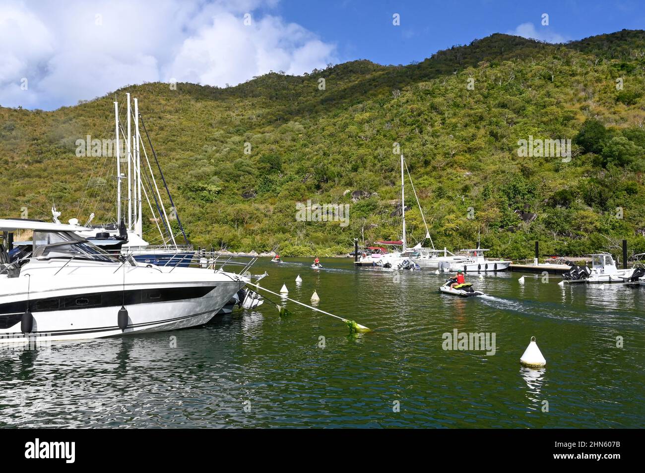 The marina of Anse Marcel, Saint Martin / Sint Maarten Stock Photo Alamy