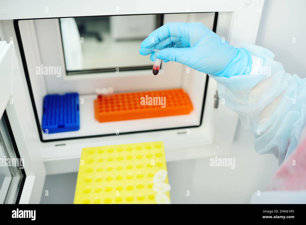 a scientist or employee of a scientific chemical and bacteriological