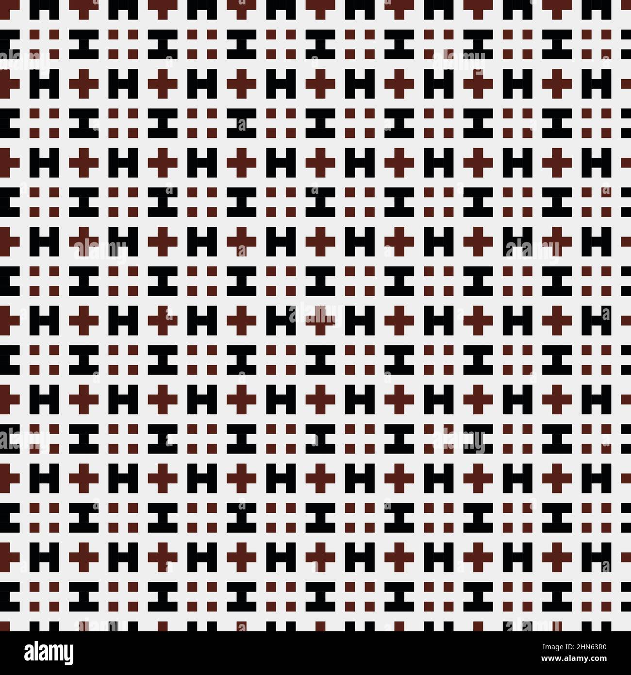 Abstract Cross-Pattern Dotted generative computational art illustration Stock Vector