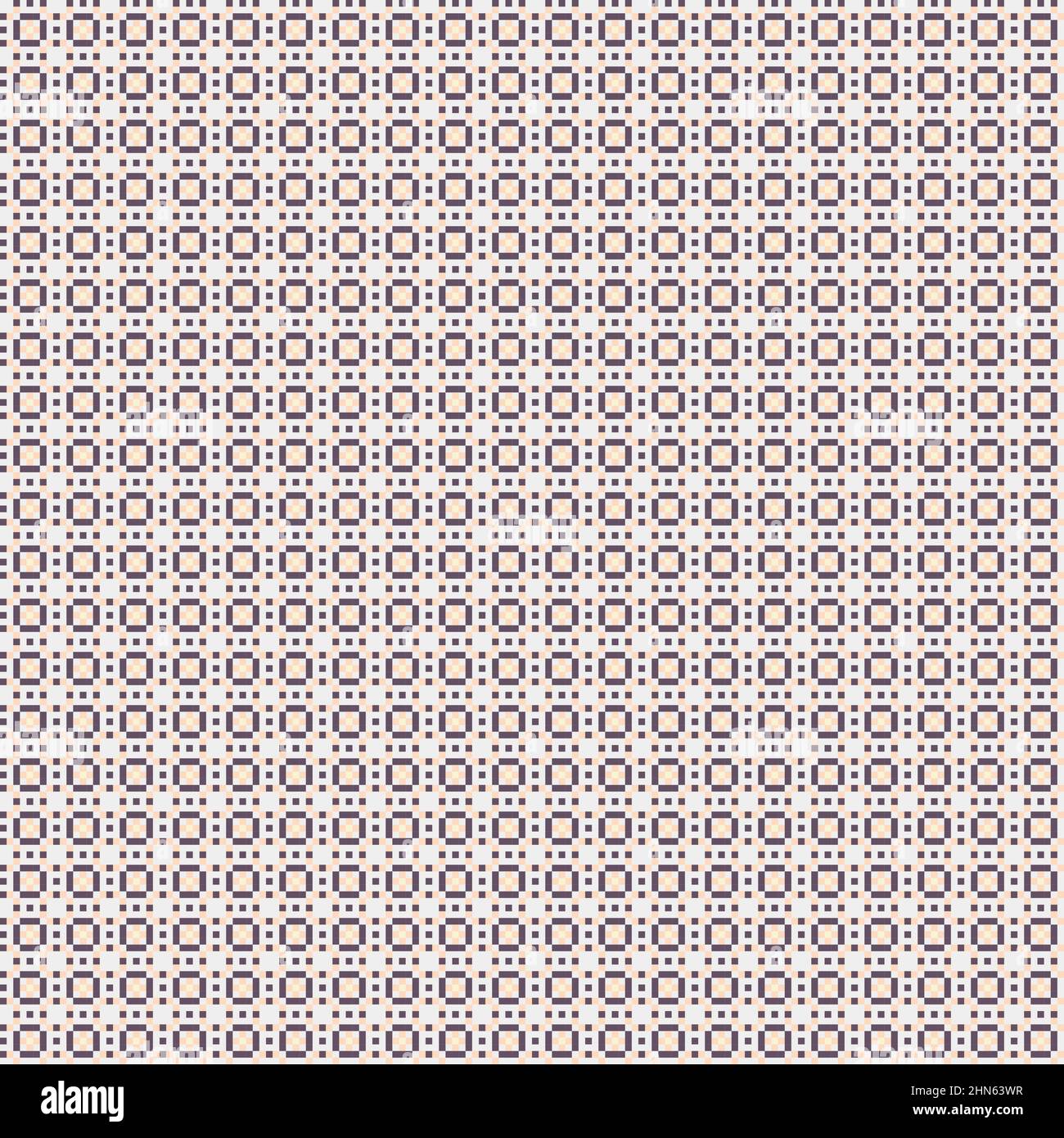 Abstract Cross-Pattern Dotted generative computational art illustration Stock Vector