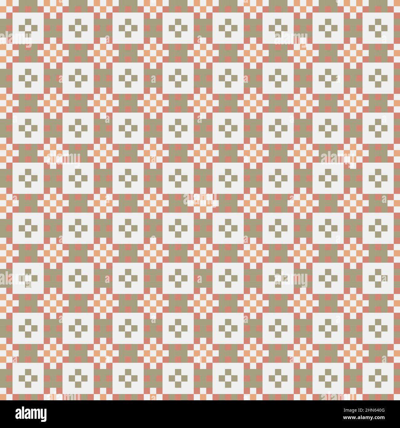 Abstract Cross-Pattern Dotted generative computational art illustration Stock Vector
