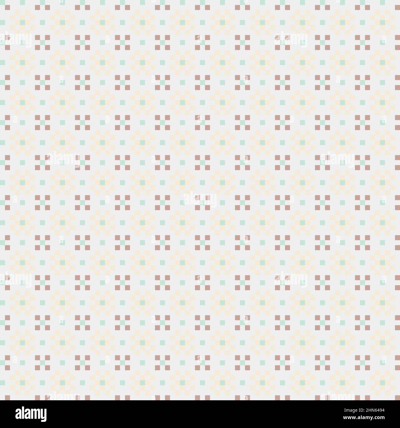 Abstract Cross-Pattern Dotted generative computational art illustration Stock Vector