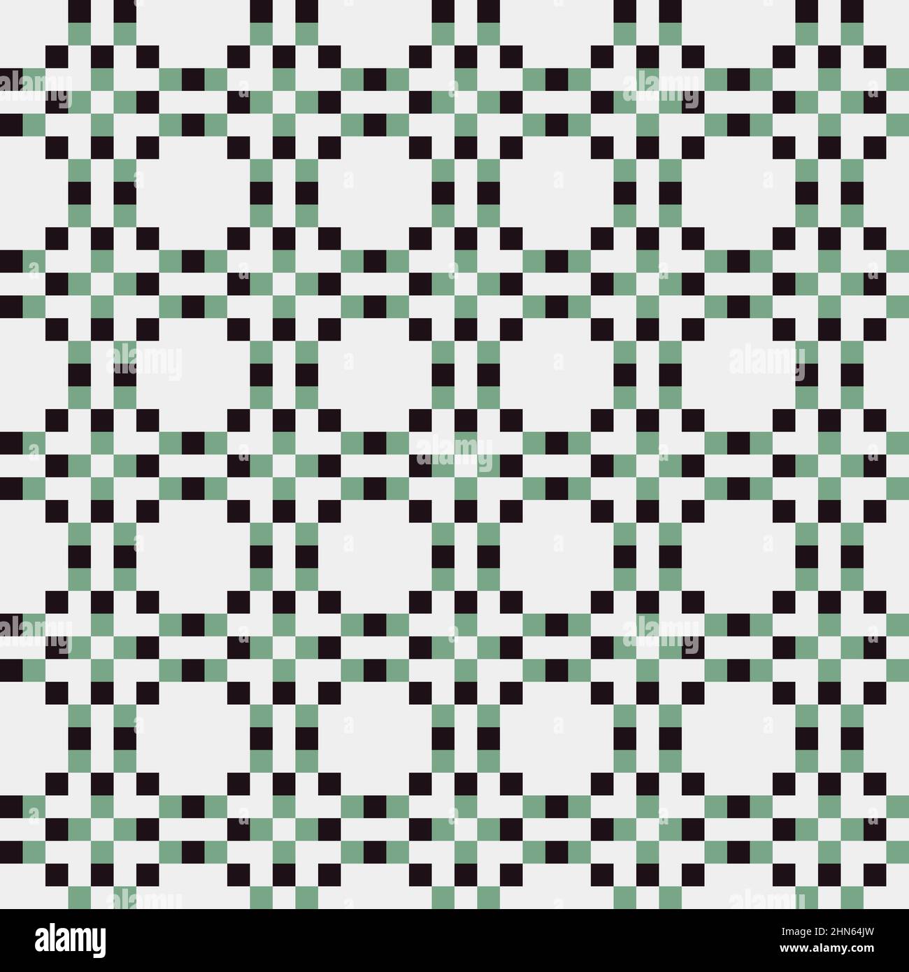 Abstract Cross-Pattern Dotted generative computational art illustration Stock Vector