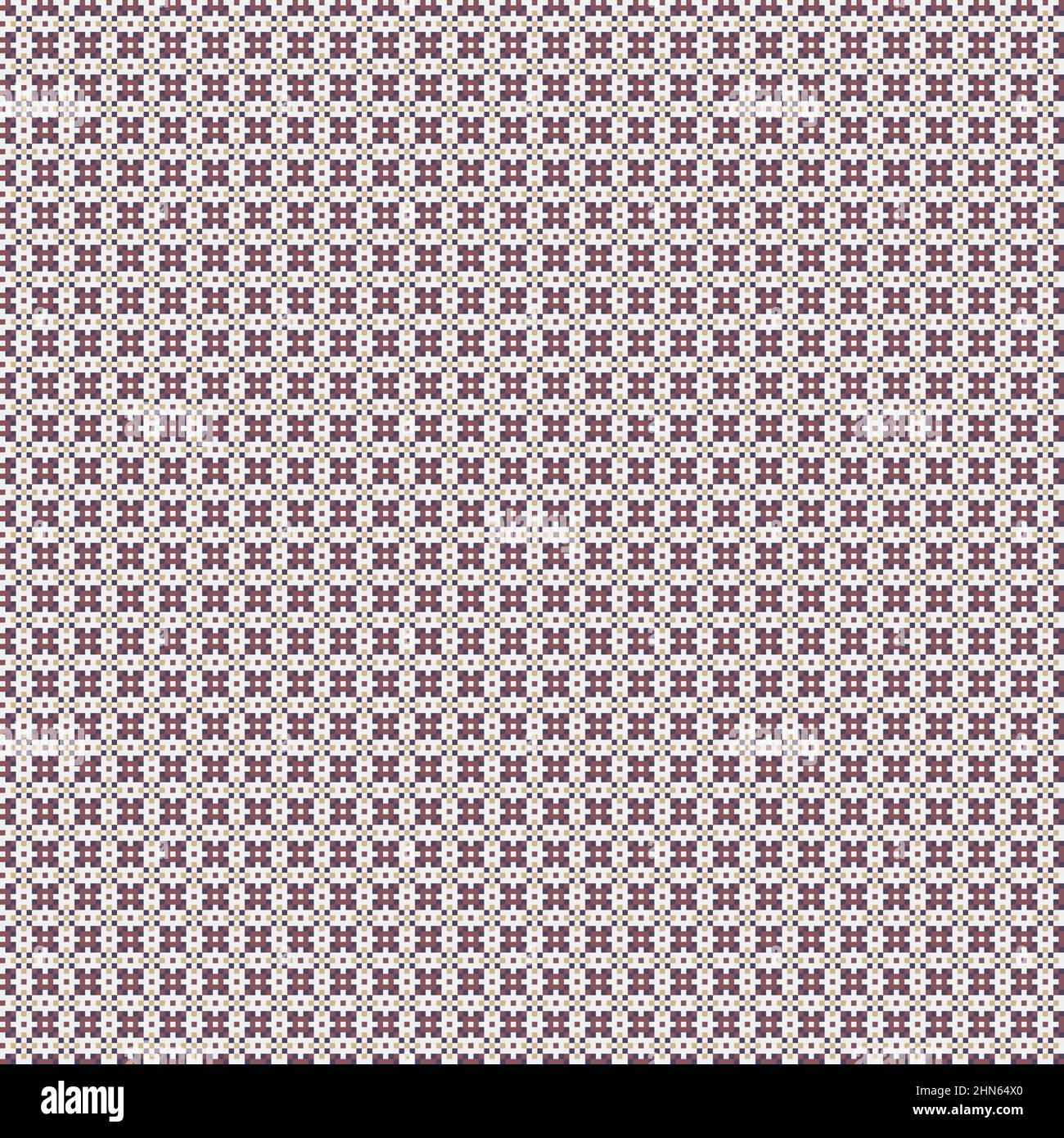 Abstract Cross-Pattern Dotted generative computational art illustration Stock Vector