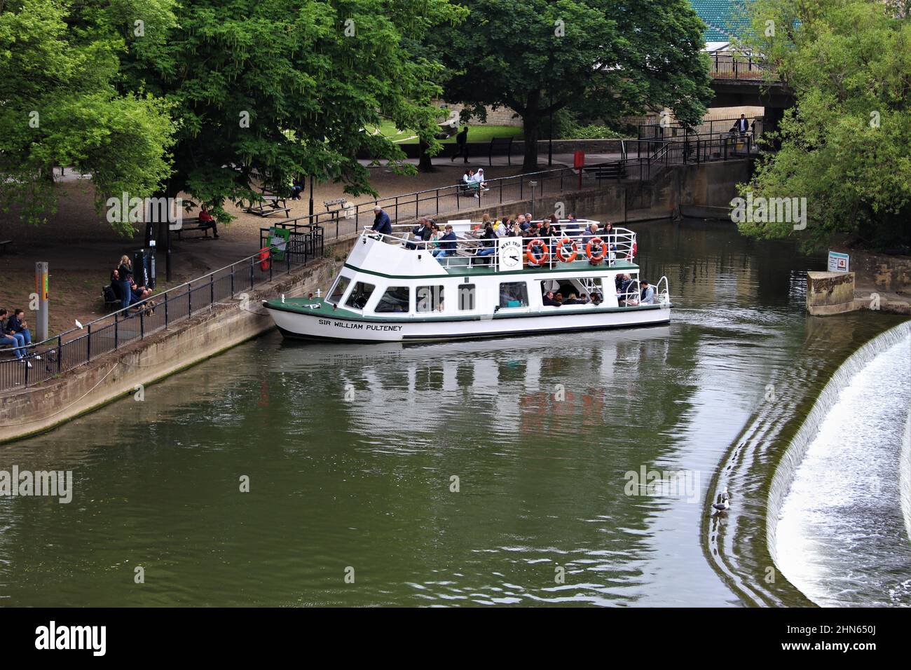 Tourism river boat rides in Bath, England Stock Photo