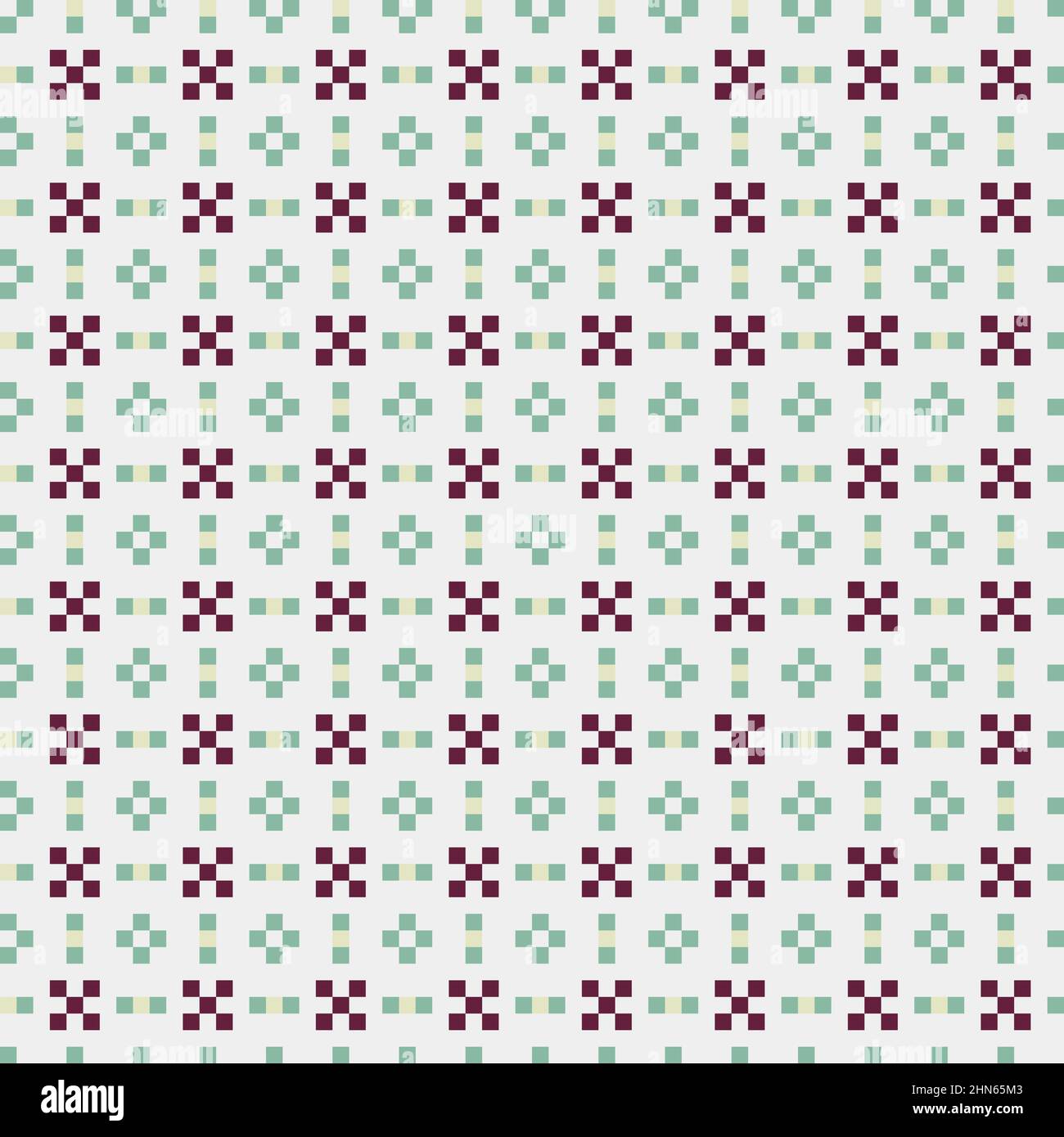 Abstract Cross-Pattern Dotted generative computational art illustration Stock Vector