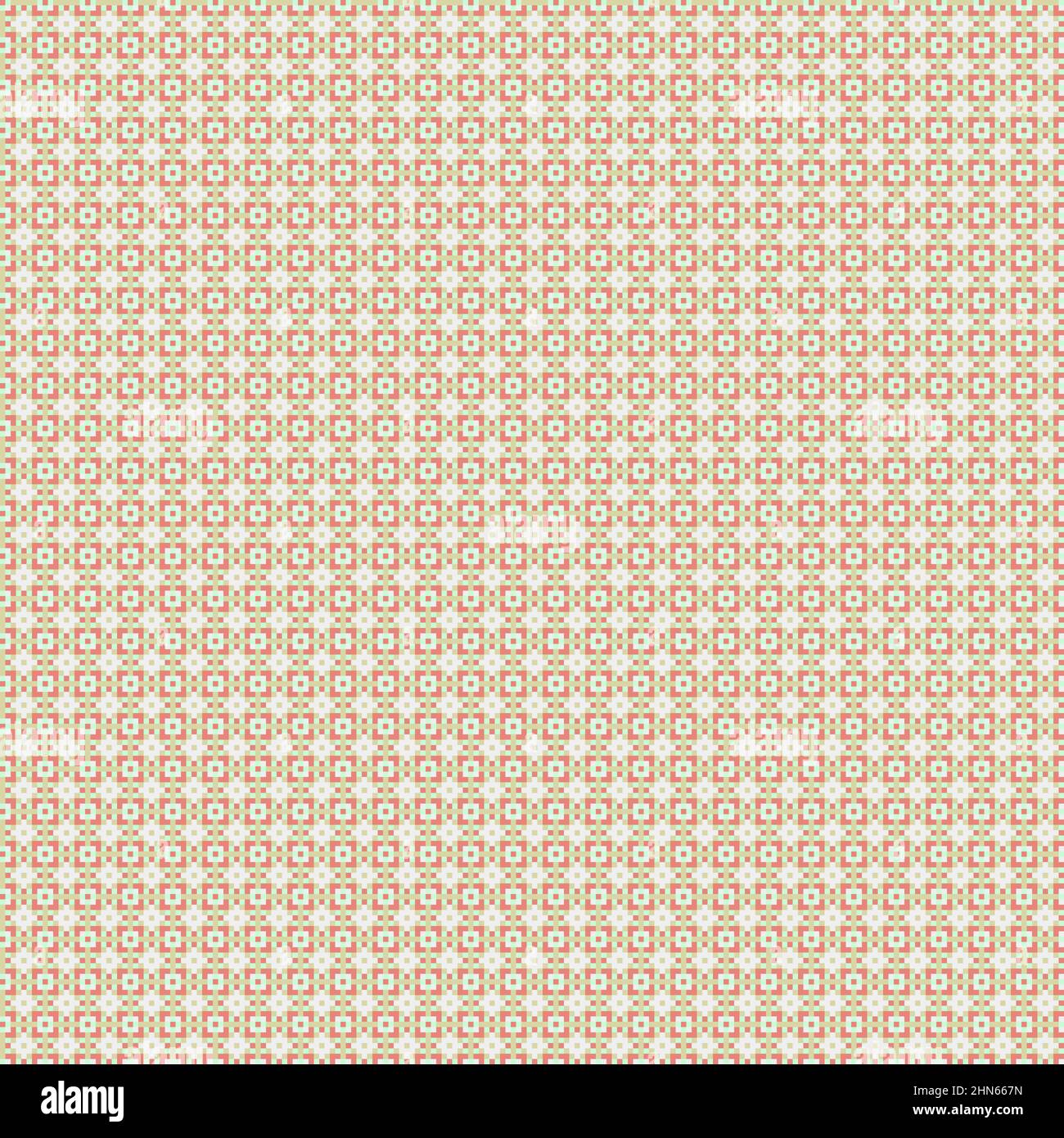 Abstract Cross-Pattern Dotted generative computational art illustration Stock Vector