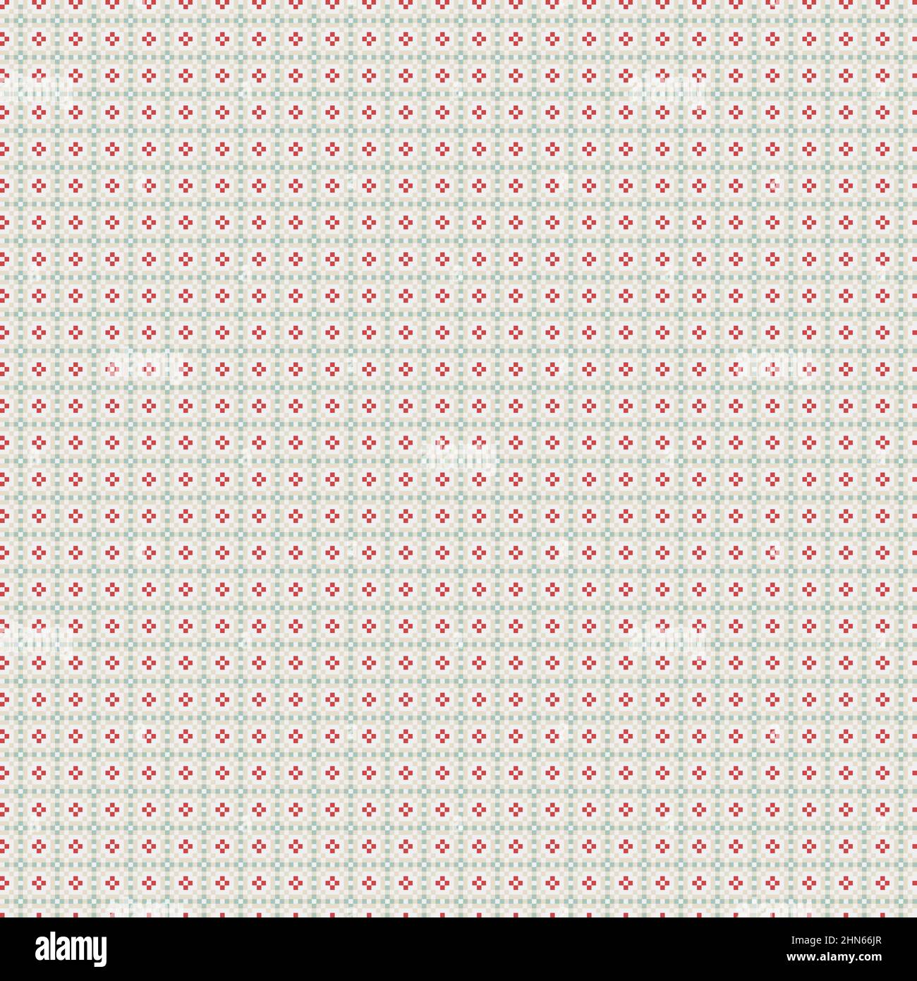 Abstract Cross-Pattern Dotted generative computational art illustration Stock Vector