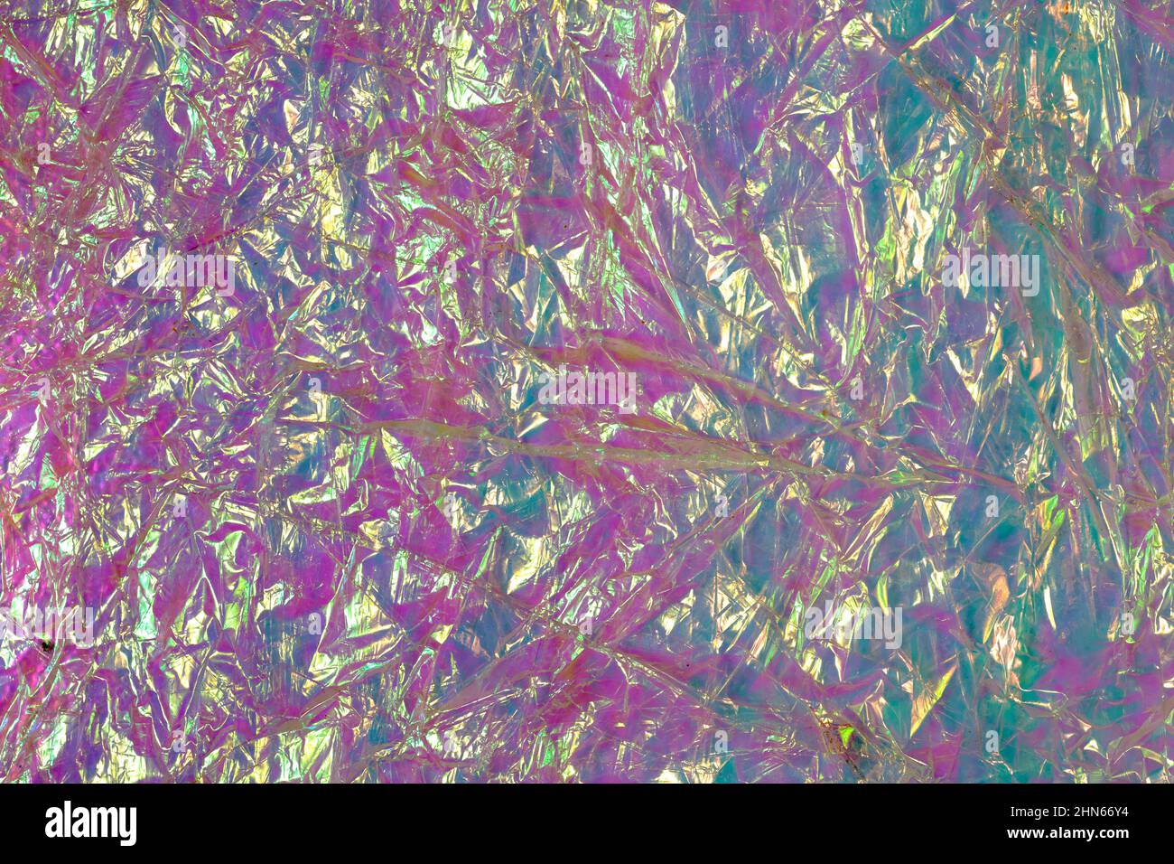 Holographic iridescent crinkled foil. 80's abstract foil wrinkled ...