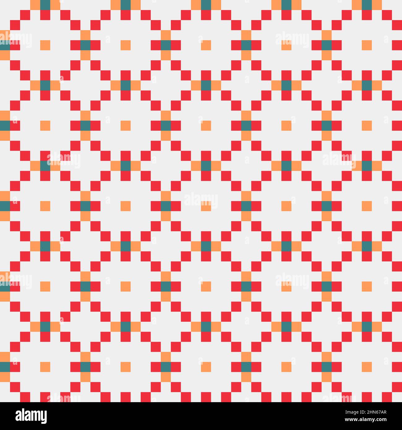 Abstract Cross-Pattern Dotted generative computational art illustration Stock Vector