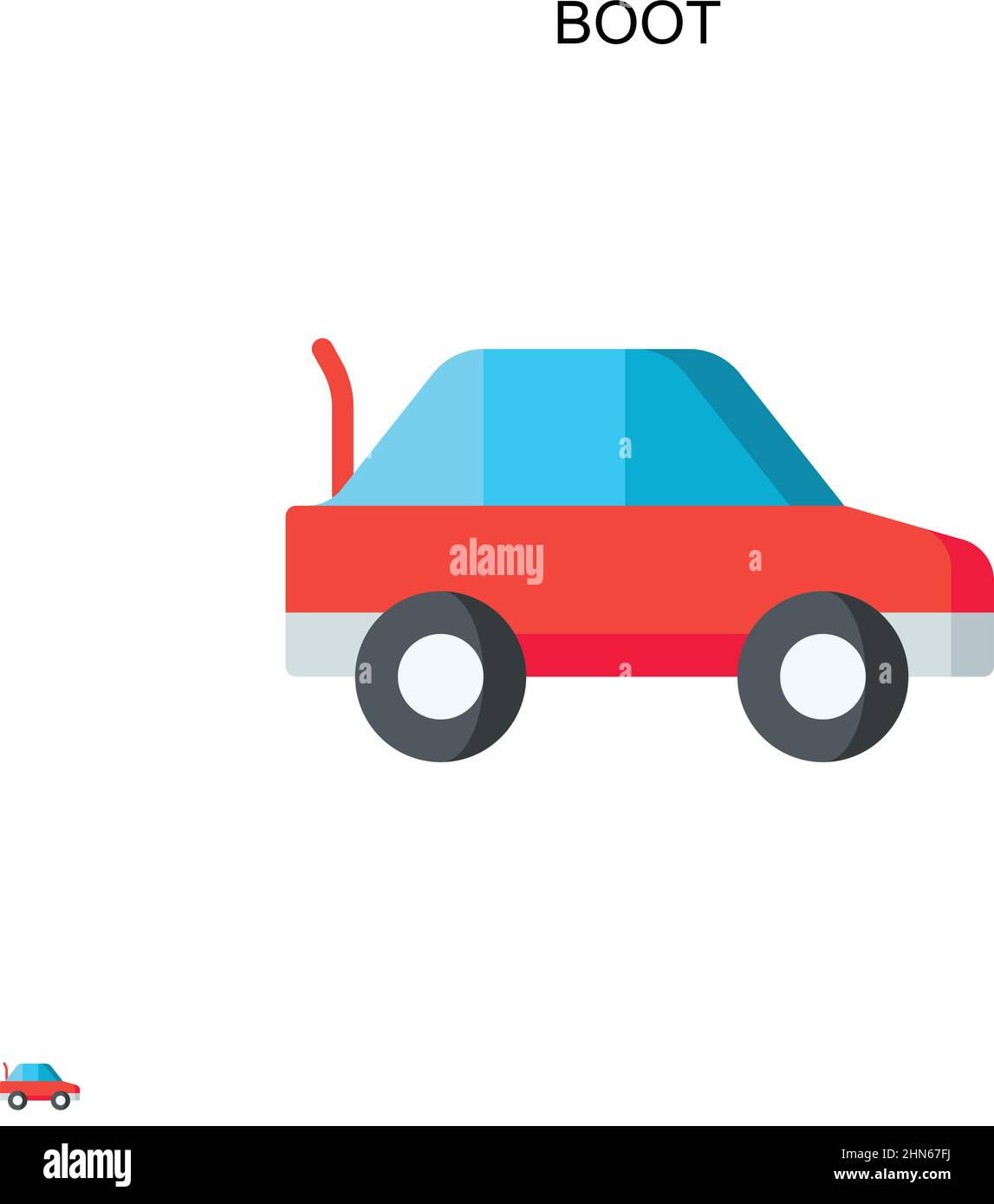 Boot Simple vector icon. Illustration symbol design template for web ...