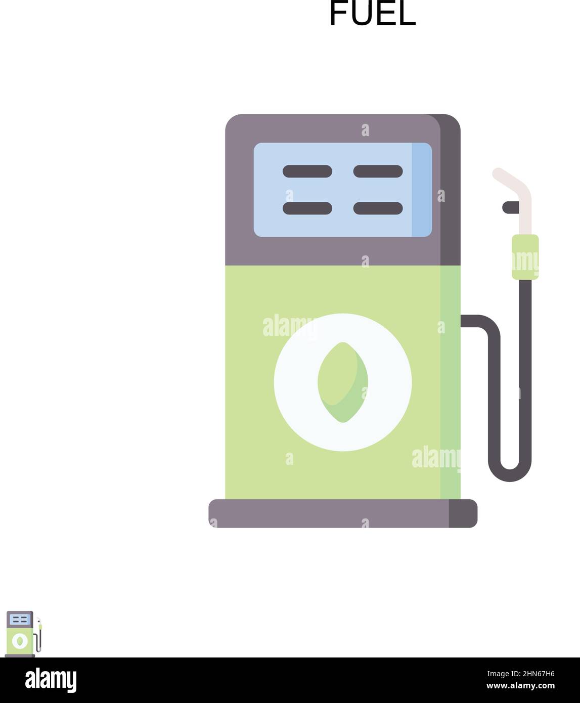 Fuel Simple vector icon. Illustration symbol design template for web mobile UI element. Stock Vector