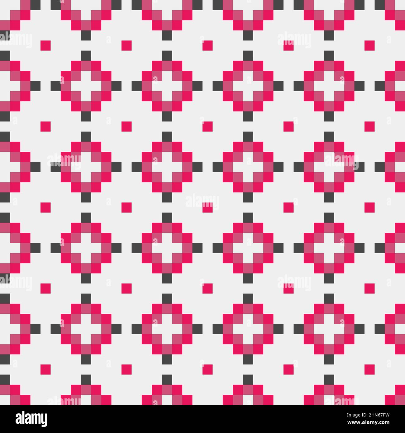 Abstract Cross-Pattern Dotted generative computational art illustration Stock Vector