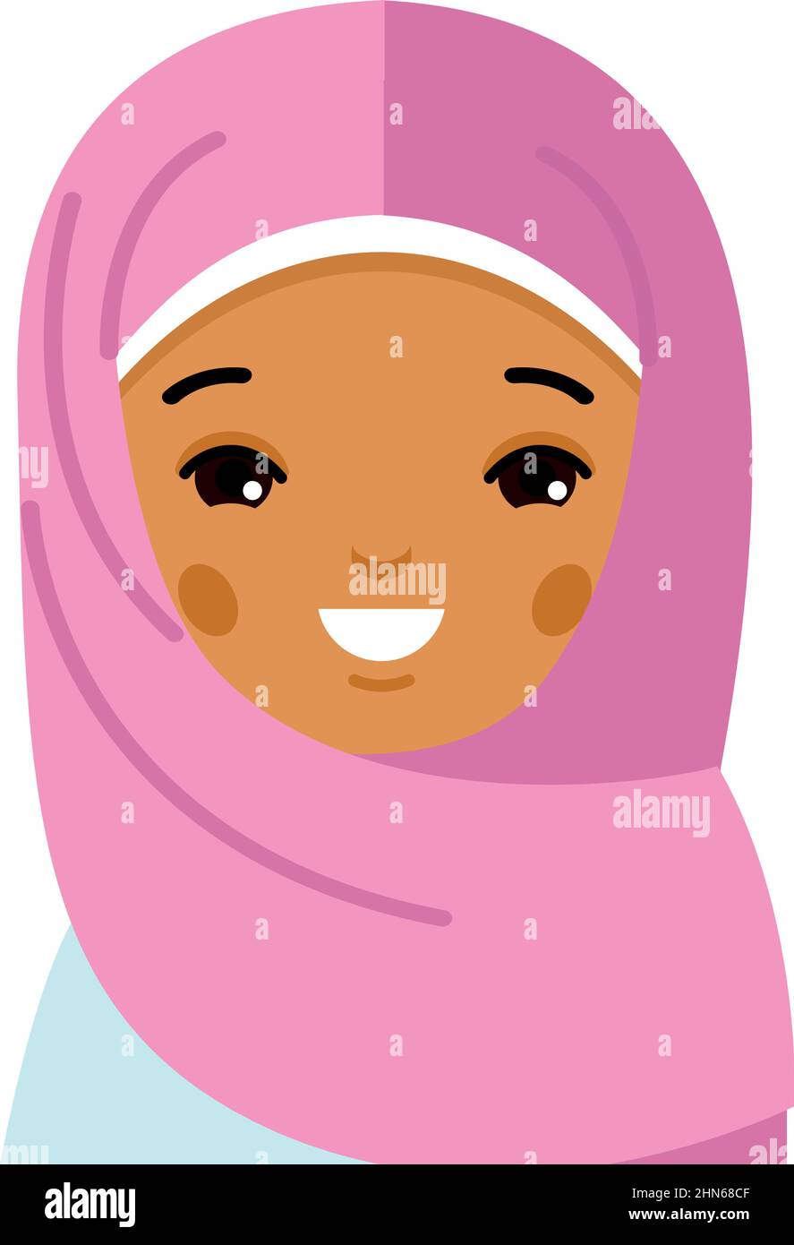 Arabic Girl In Flat Style Stock Vector Image Art Alamy