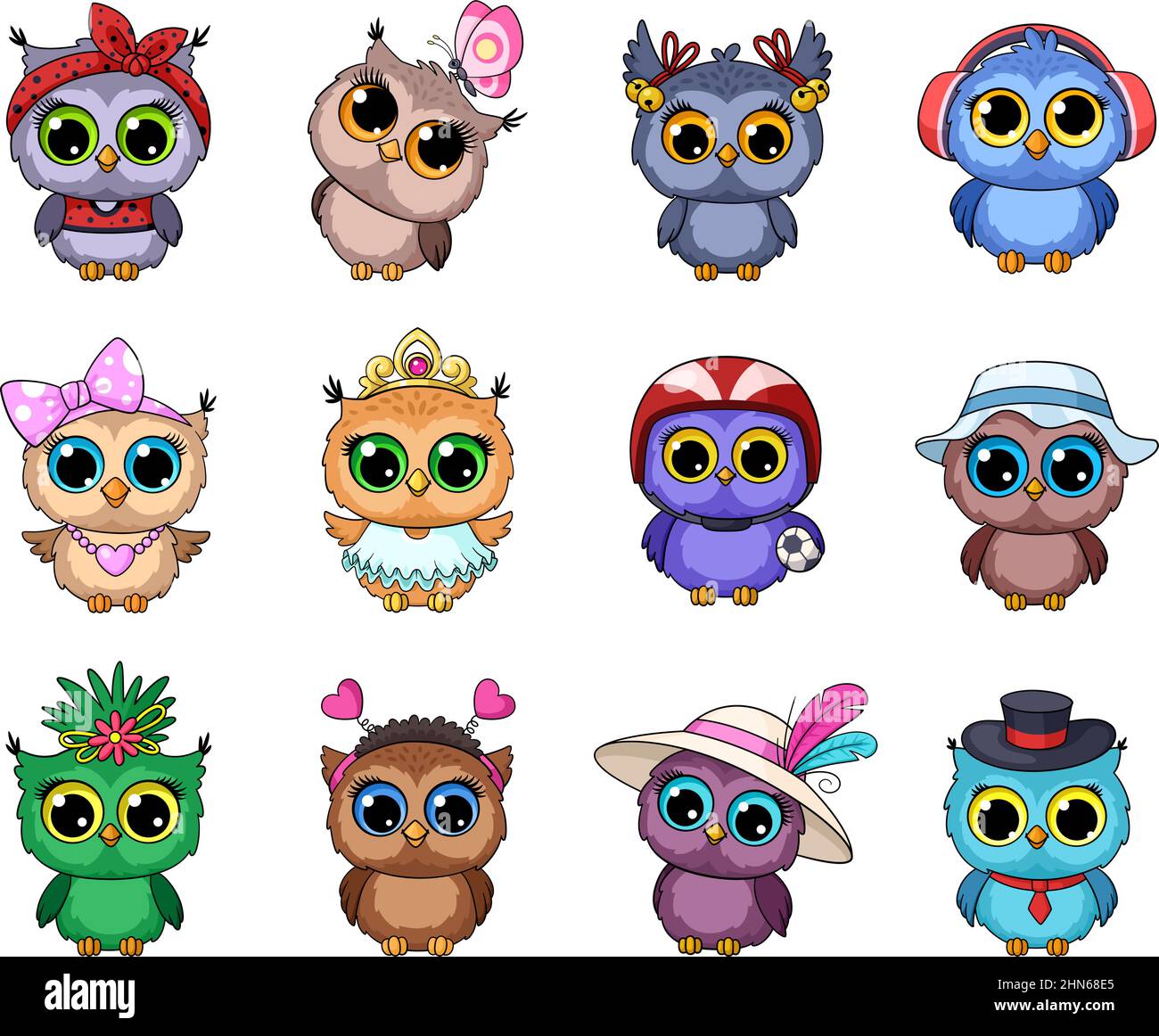 Colorful Animated Owl