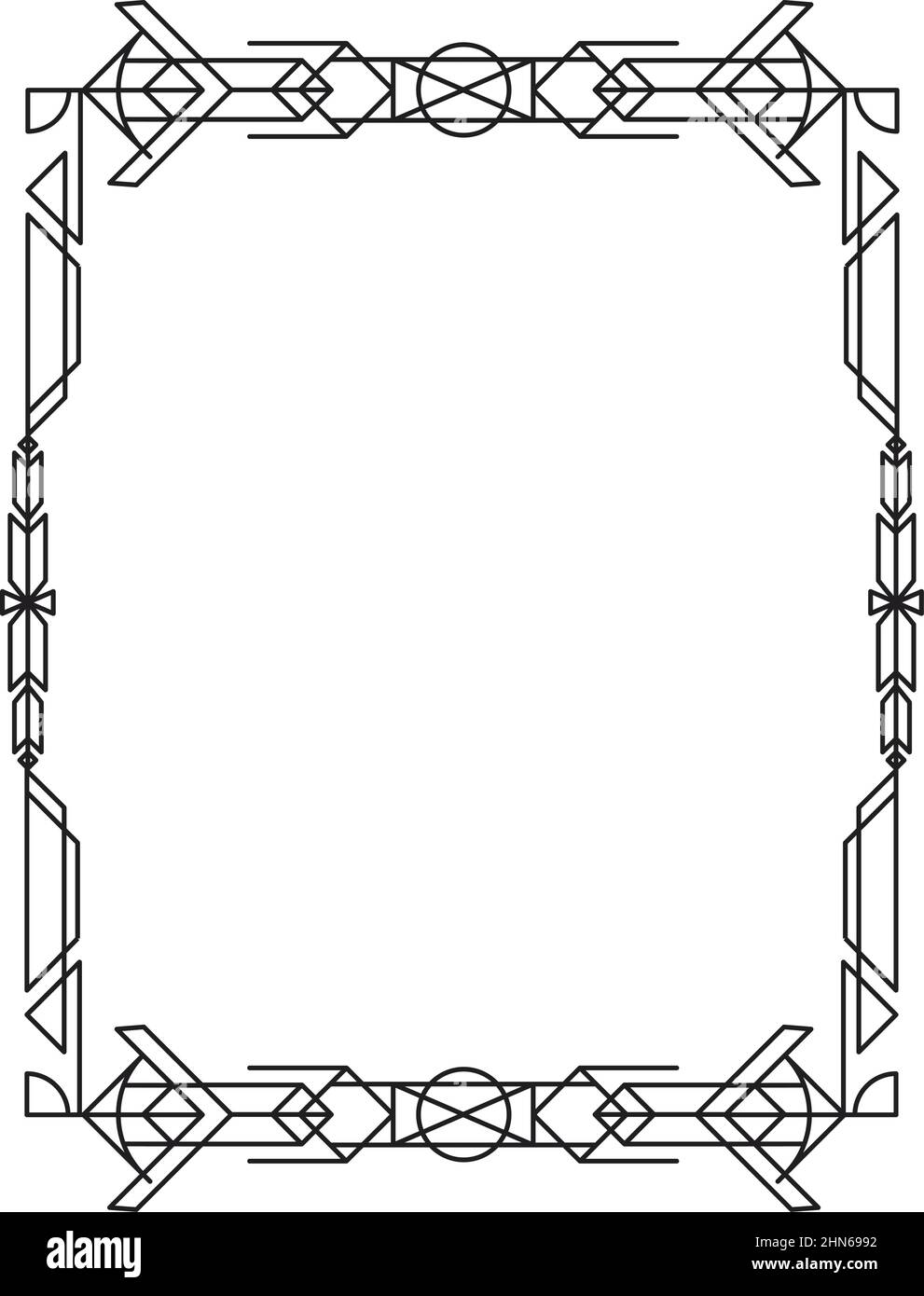 frame art deco style Stock Vector Image & Art - Alamy