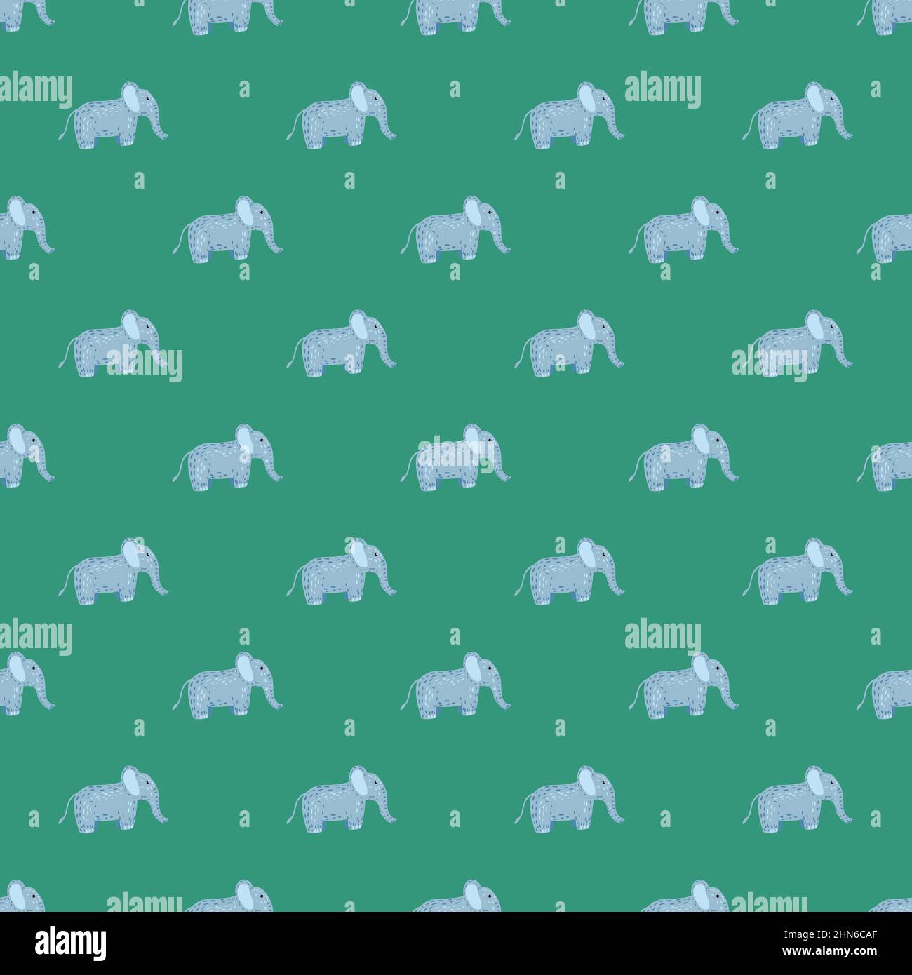 Elephant cute seamless pattern. Background with kids toy. Repeated ...