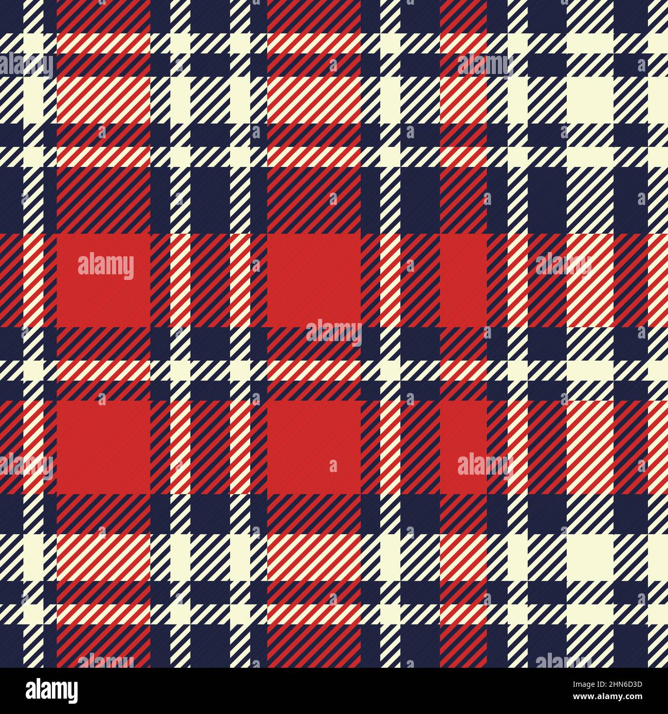 Glen Plaid textured seamless pattern. Checked fabric. Vector