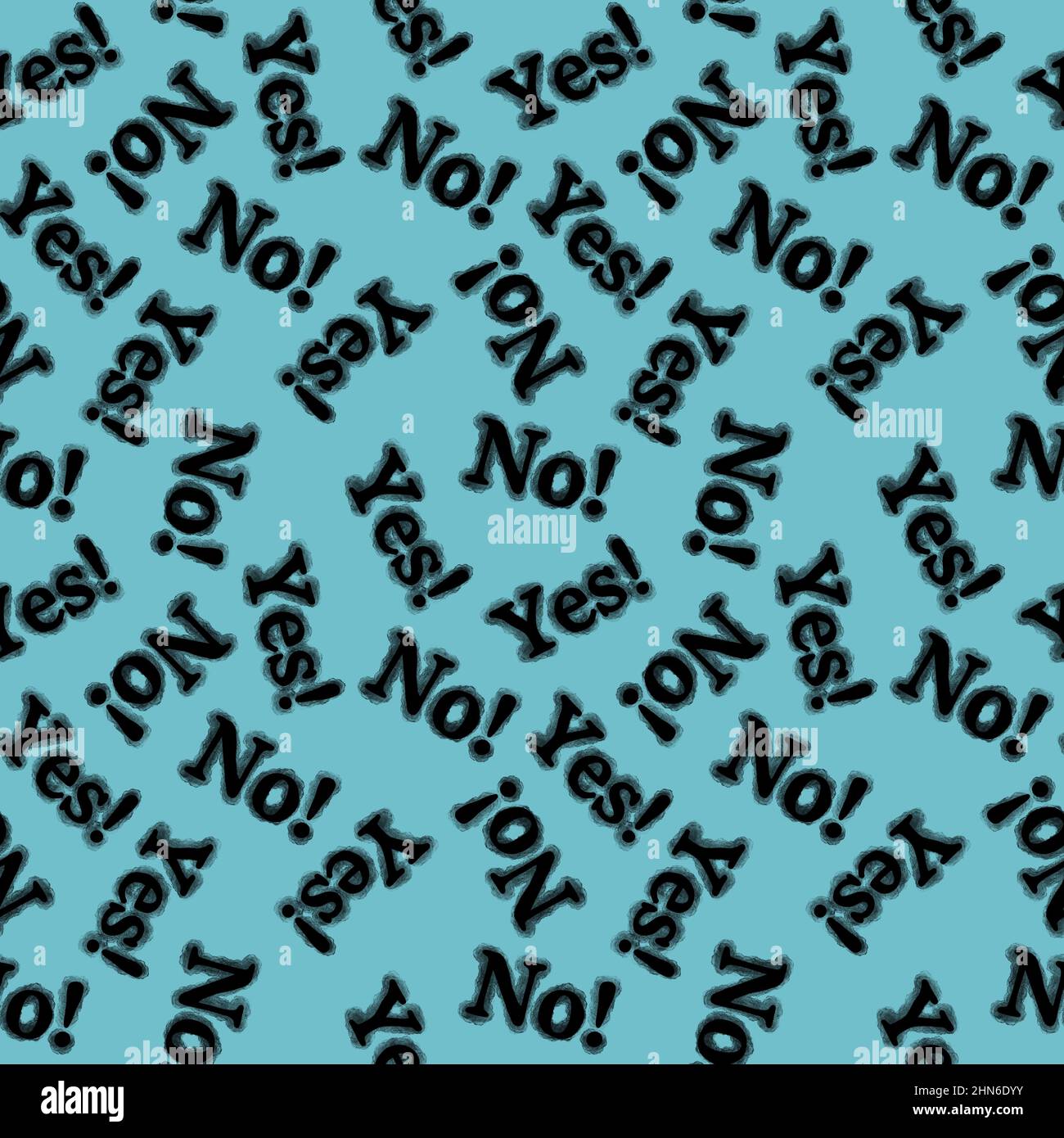 Seamless yes no words pattern for wallpaper and fabrics and packaging ...
