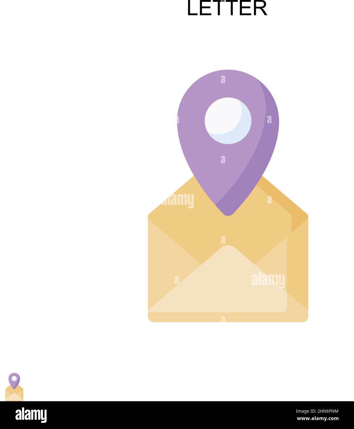 Letter Simple vector icon. Illustration symbol design template for web ...