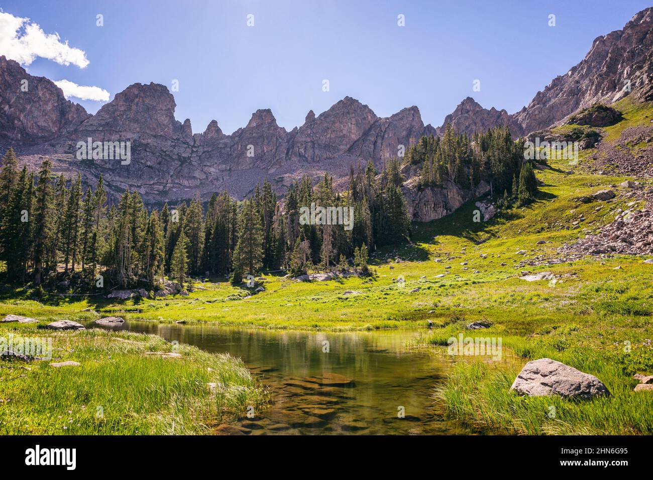 Classic landscape in the Eagles Nest Wilderness Stock Photo Alamy