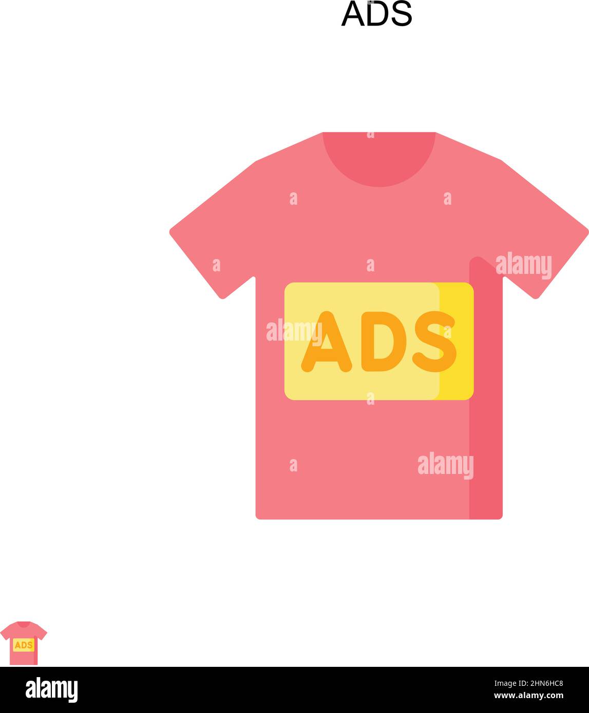 Ads Simple vector icon. Illustration symbol design template for web ...