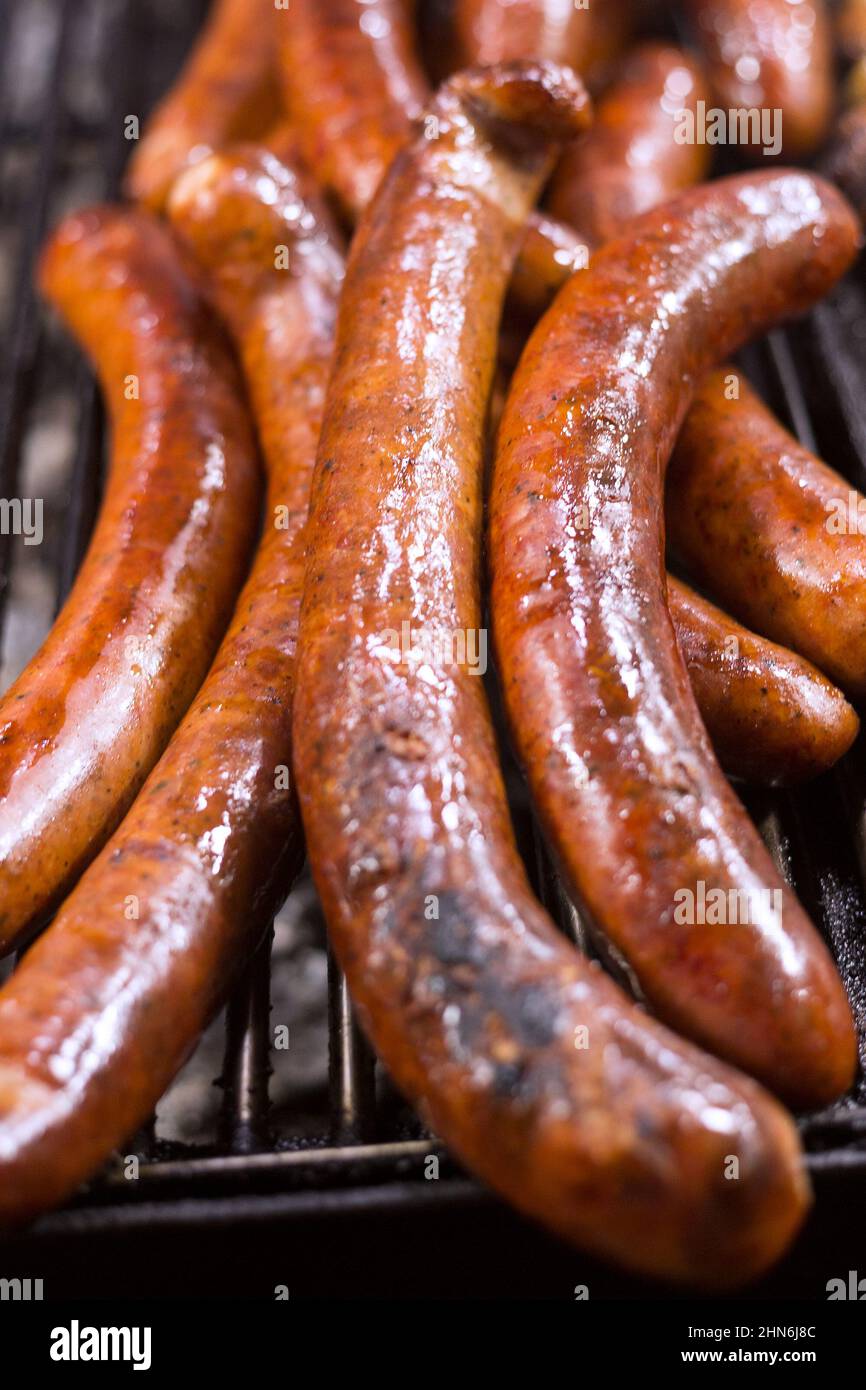 Baked sausages hi-res stock photography and images - Alamy
