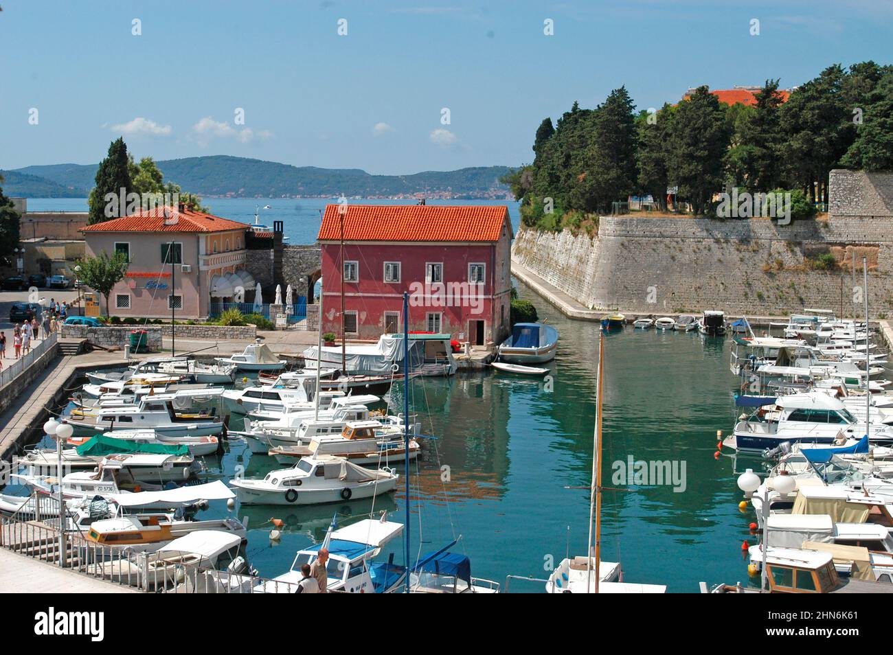 The Fosa, one of the small ports of Zadar, Zadar county, Dalmatia region, Croatia Stock Photo