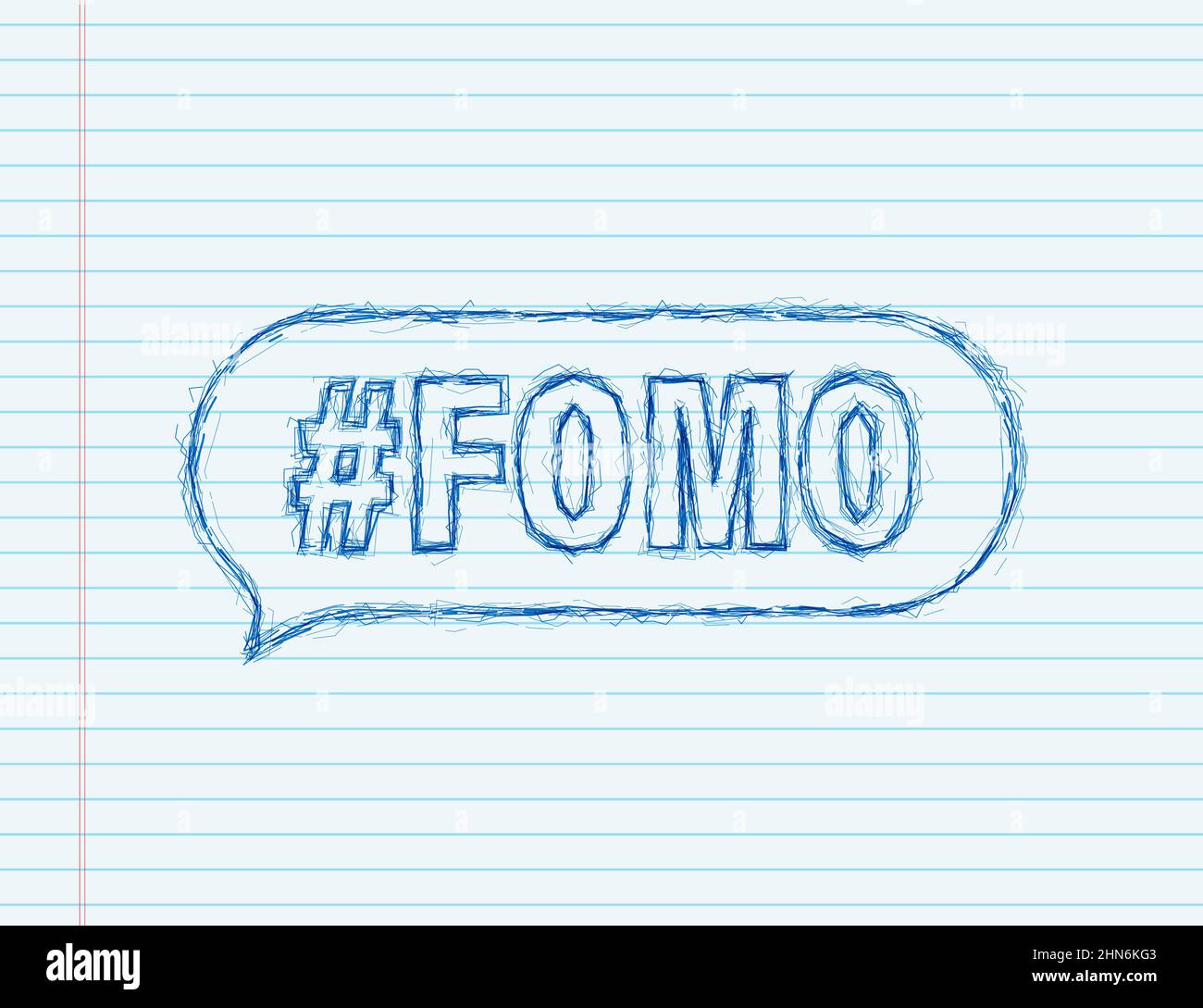 Modern hashtag fomo, great design for any purposes. Vector typography