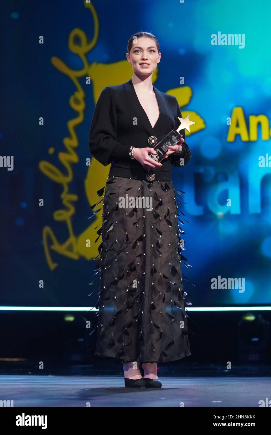 Berlin, Germany. 14th Feb, 2022. French actress Anamaria Vartolomei is