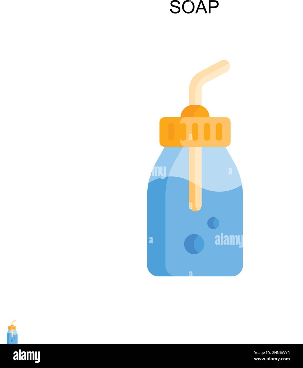 Soap Simple vector icon. Illustration symbol design template for web
