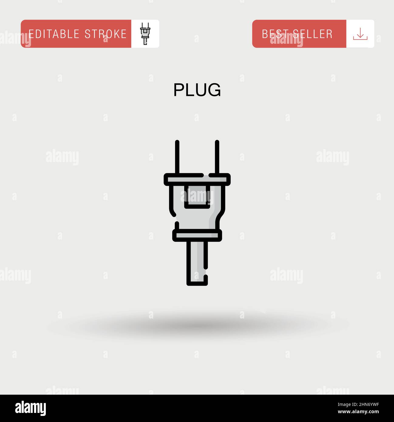 Plug Simple vector icon Stock Vector Image & Art - Alamy