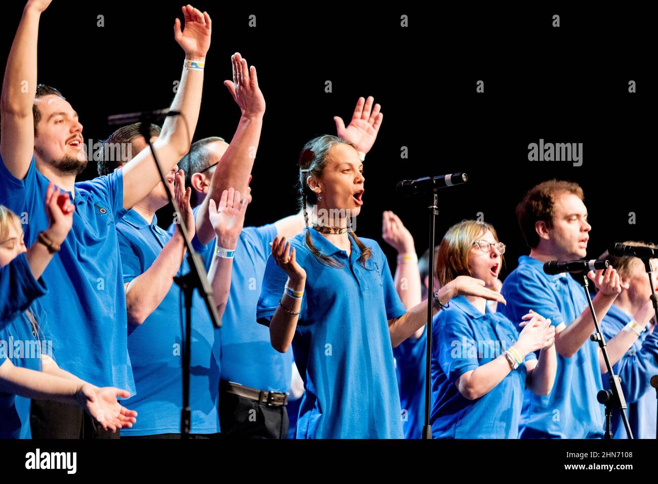 Music Man Project Essex at a concert titled He Built This City at Cliffs Pavilion, Southend on Sea, Essex, honouring murdered MP Sir David Amess Stock Photo