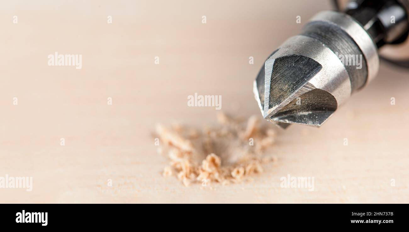 Countersink for deepening the self-tapping screw. A countersink drill ...