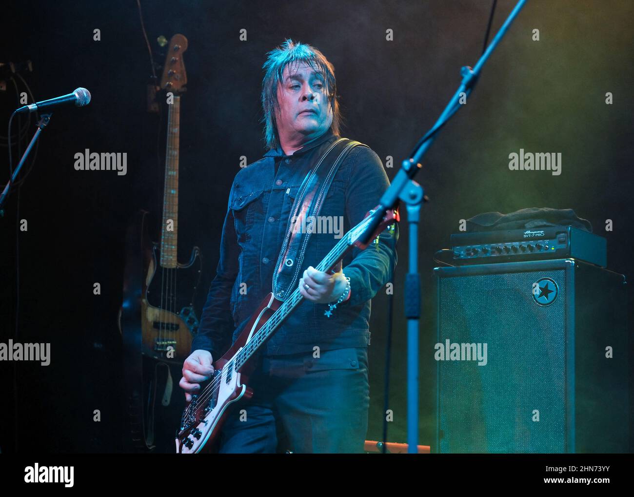 Southampton Uk 12th Feb 2022 Bassist Mick Couch Formerly From The