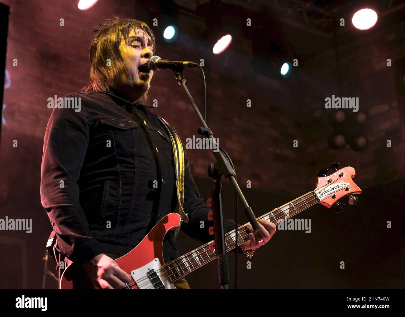 Southampton Uk 12th Feb 22 Bassist Mick Couch Formerly From The Dillingers And Upper Fifth With British Mod Revival Supergroup The Deep Six Performing Live On Stage At The Brook Credit Sopa